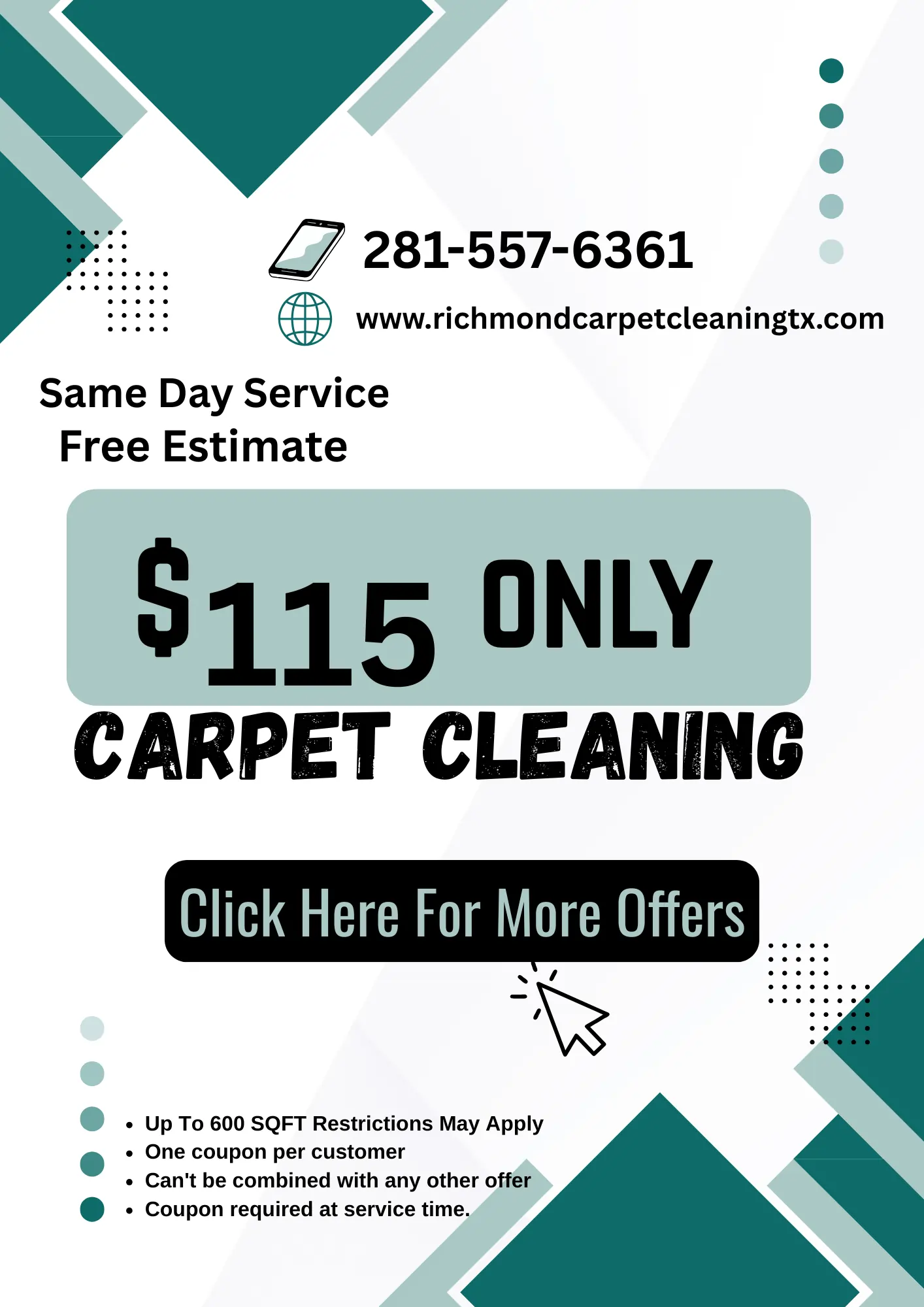 Special carpet cleaning offer in Richmond TX – professional, affordable, eco-friendly services